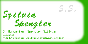 szilvia spengler business card